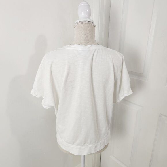 Chico Top Womens 0 White V Neck Dolman Pocket Tee Weekends Lounge T Shirt - Picture 13 of 14